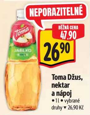 Toma Džus, nektar a nápoj, 1 l