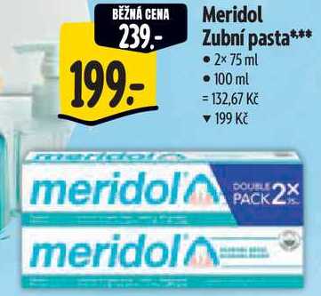 Meridol Zubní pasta, 2x 75 ml 