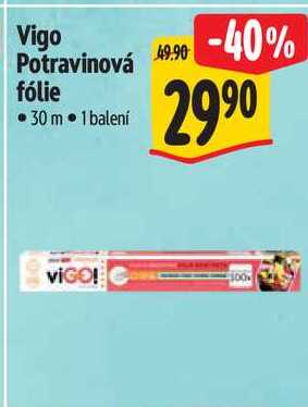 Vigo Potravinová fólie 