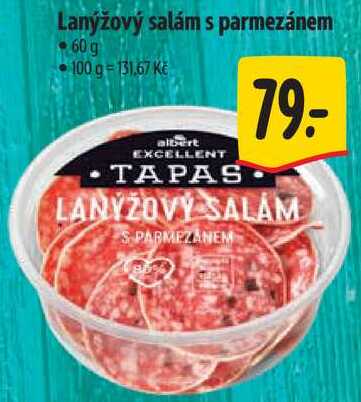 Lanýžový salám s parmezánem, 60 g 