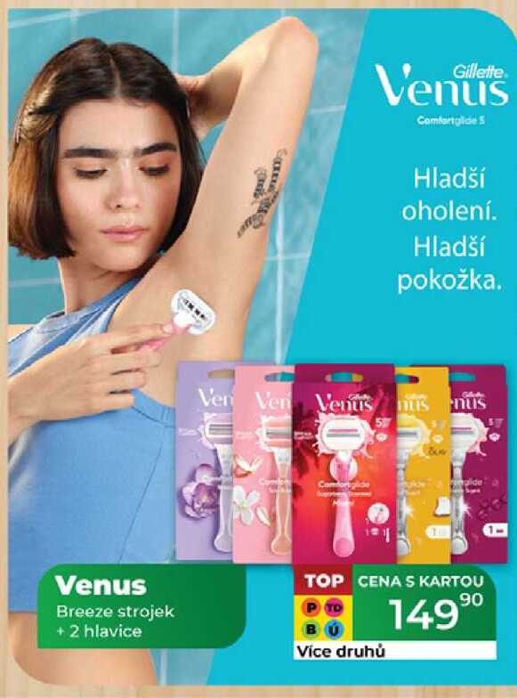 Venus Breeze strojek + 2 hlavice  