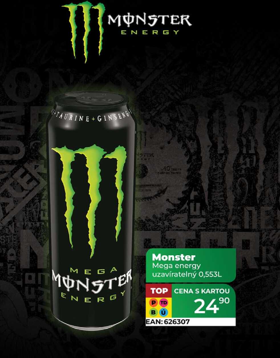 Monster Mega energy uzavíratelný 0,553L 