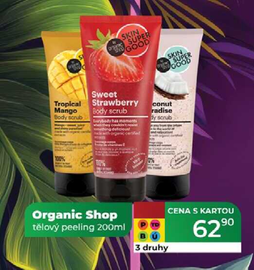 Organic Shop tělový peeling 200ml