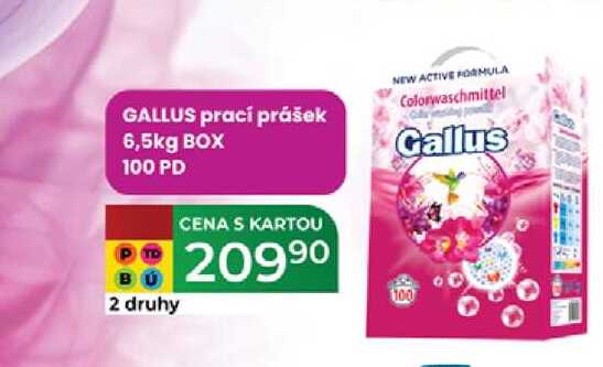 GALLUS prací prášek 6,5kg BOX 100 PD  