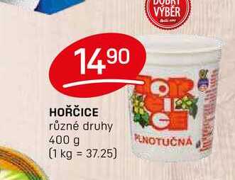 HOŘČICE různé druhy 400 g  