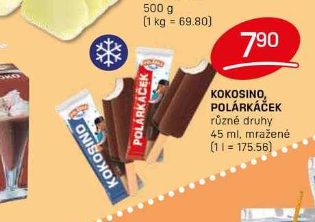 KOKOSINO, POLÁRKÁČEK různé druhy 45 ml