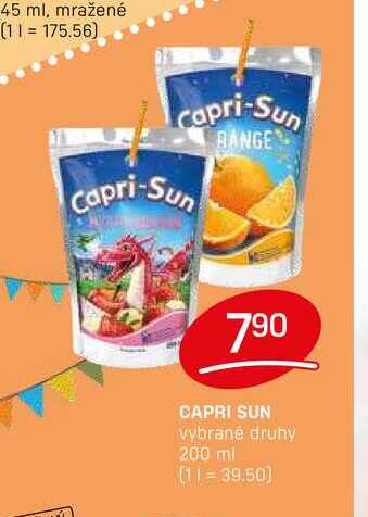 CAPRI SUN Vybrané druhy 200 ml