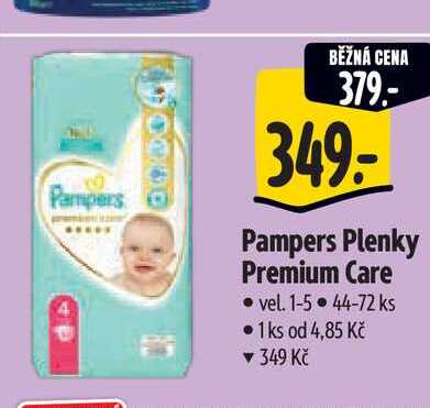   Pampers Plenky Premium Care  vel. 1-5 44-72 ks  