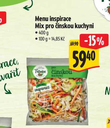  Menu inspirace Mix pro čínskou kuchyni 400 g  