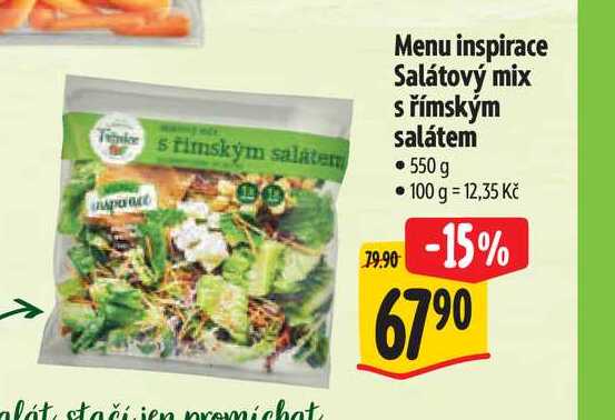   Menu inspirace Salátový mix s římským salátem 550 g  