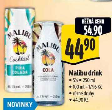 Malibu drink, 250 ml 