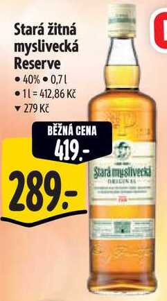 Stará žitná myslivecká Reserve, 0,7 l