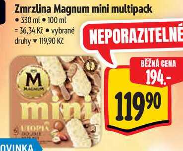 Zmrzlina Magnum mini multipack, 330 ml