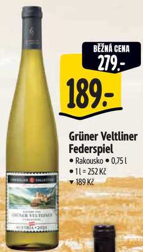 Grüner Veltliner Federspiel, 0,75 l