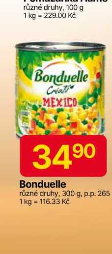 Bonduelle Créatif zeleninová směs v mírně slaném nálevu 300g, vybrané druhy