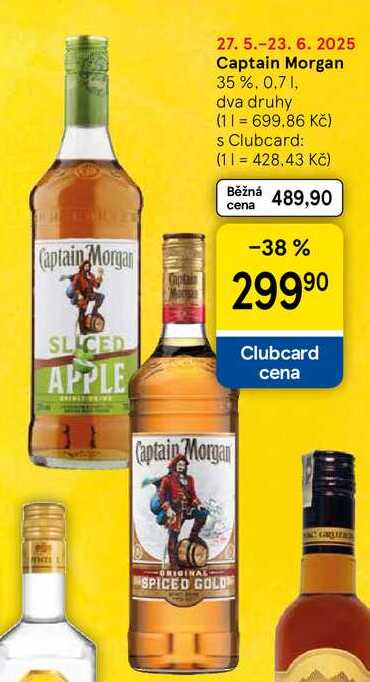 Captain Morgan 35 %, 0,7 l