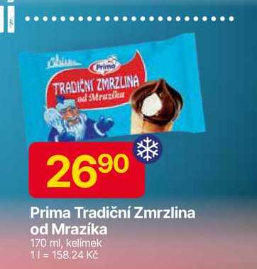 Prima Tradiční Zmrzlina od Mrazíka 170 ml, kelimek