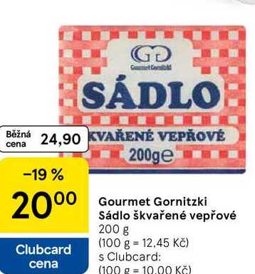 Gourmet Gornitzki Sádlo škvařené vepřové, 200 g  