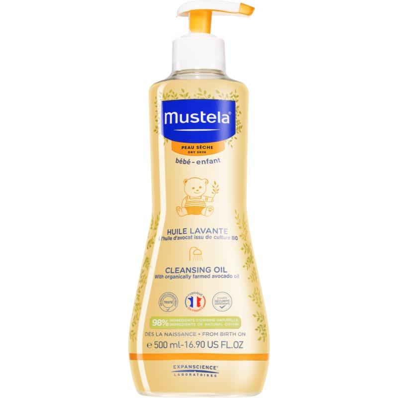 Mustela Bébé Dry Skin čisticí olej pro děti od narození 500 ml