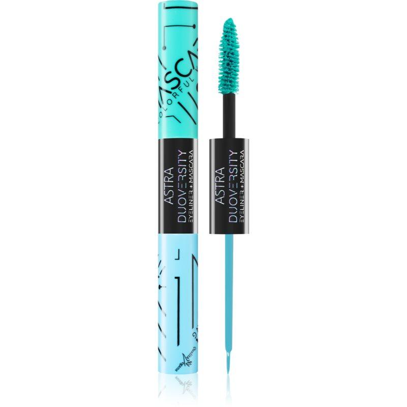 Astra Make-up Duoversity řasenka a oční linky 2 v 1 odstín 02 Ethereal Beat 2x3,5 ml