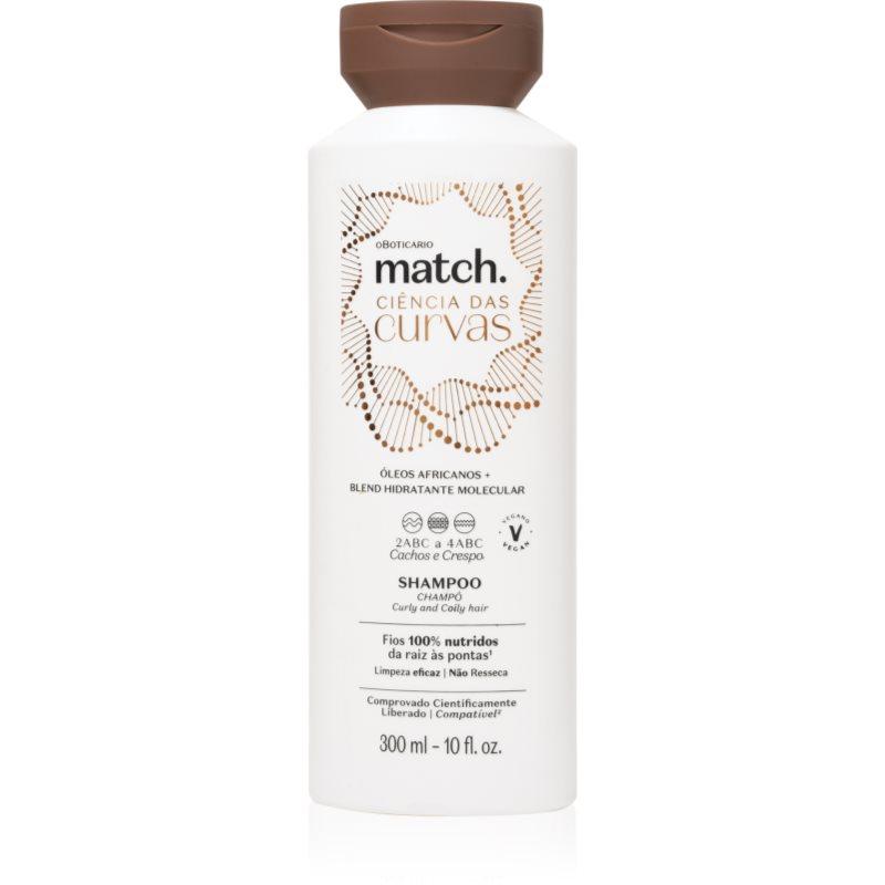 oBoticário Match. Science of Curves hydratační šampon pro vlnité a kudrnaté vlasy 300 ml