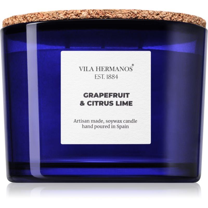 Vila Hermanos Apothecary Cobalt Blue Grapefruit & Citrus Lime vonná svíčka 350 g
