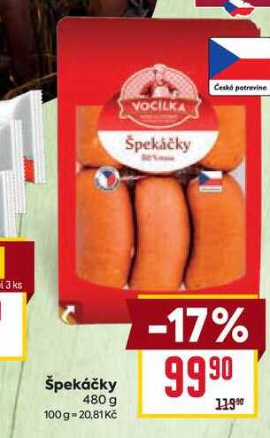 Špekáčky 480 g 