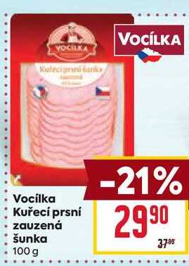 Vocilka Kuřecí prsní zauzená šunka 100g 