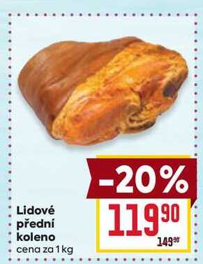Lidové přední koleno cena za 1 kg
