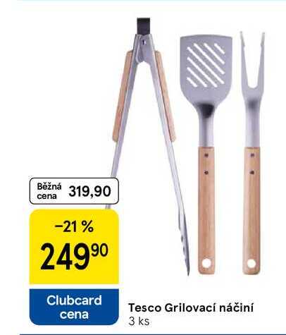 Tesco Grilovací náčiní, 3 ks 