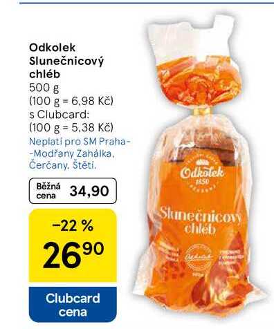 Odkolek Slunečnicový chléb, 500 g  
