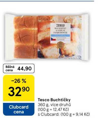 Tesco Buchtičky, 360 g, více druhů  