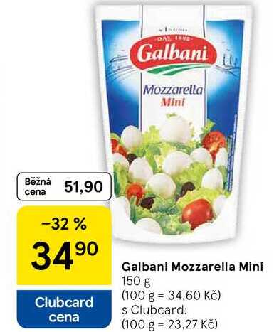 Galbani Mozzarella mini, 150 g