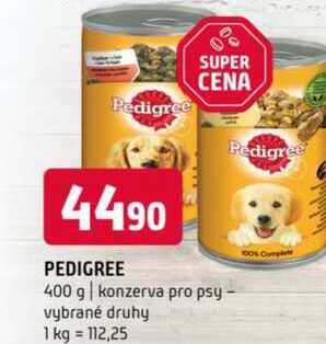 Pedigree 400 g konzerva pro psy vybrané druhy