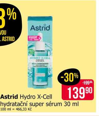 Astrid Hydro X-Cell hydratační super sérum 30 ml 