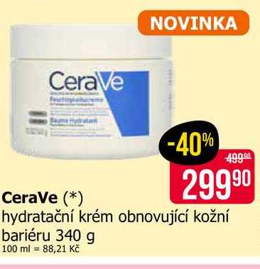 CeraVe hydratační krém obnovující kožní bariéru 340 g 