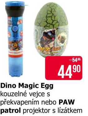 Dino Magic Egg kouzelné vejce překvapením nebo PAW patrol projektor s lízátkem 