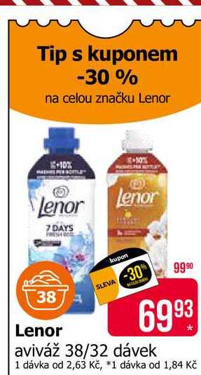 Lenor aviváž 38/32 dávek 