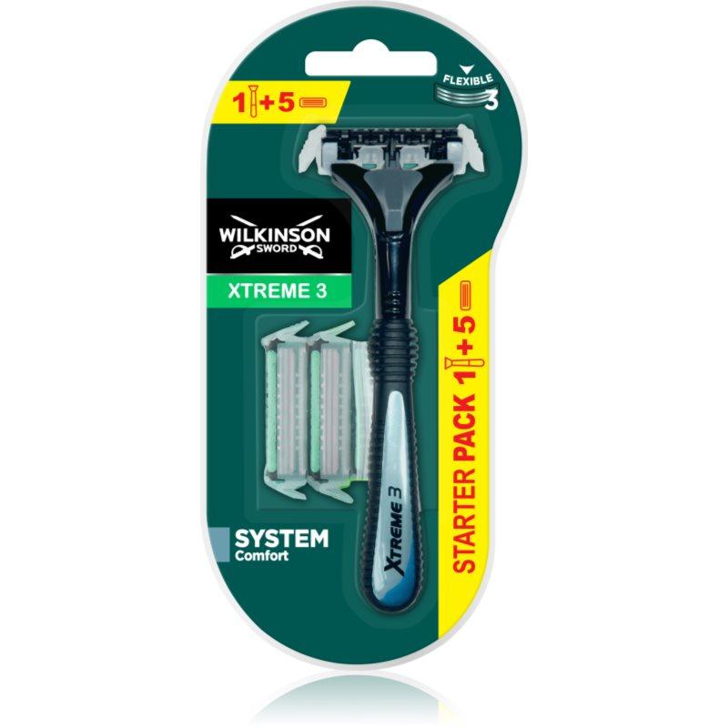 Wilkinson Sword Xtreme 3 Hybrid holicí strojek + náhradní hlavice 10 ks