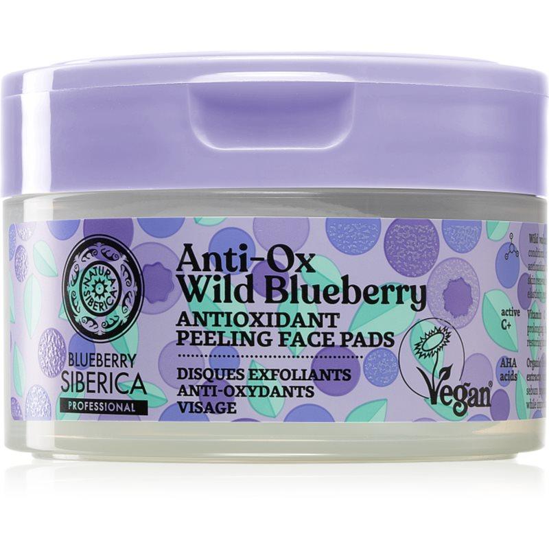 Natura Siberica Anti-Ox Wild Blueberry peelingové pleťové tamponky 20 ks