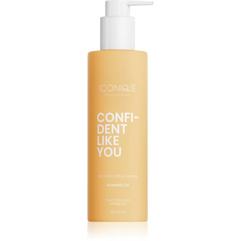 ICONIQUE Professional CONFIDENT LIKE YOU Anti-Hair Loss & Thinning šampon proti vypadávání vlasů 250 ml