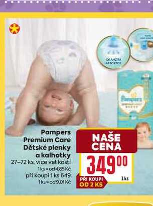 Pampers Premium Care Dětské plenky a kalhotky 27-72 ks