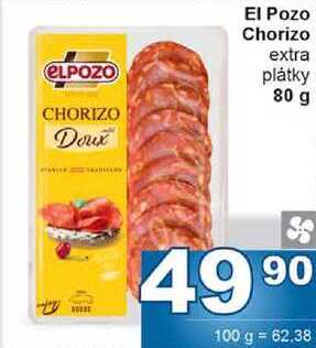 El Pozo Chorizo extra plátky 80 g 