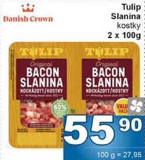 Tulip Slanina kostky 2 x 100g 