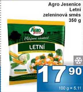 Agro Jesenice Letní zeleninová směs 350g