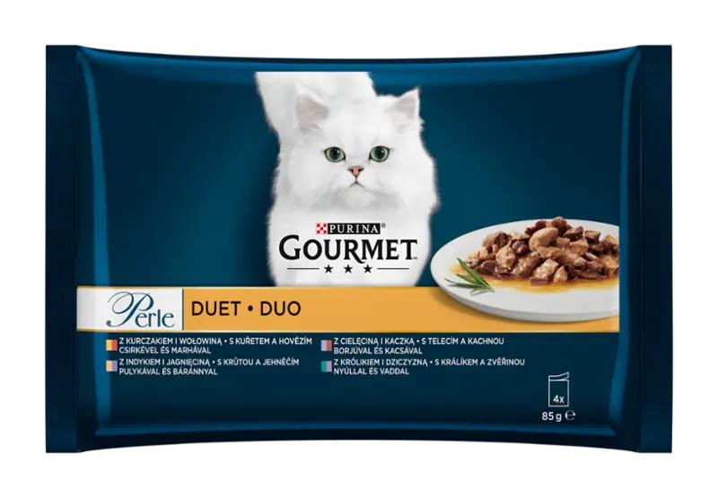 Gourmet Kapsičky pro kočky Perle Duo 4x 85 g, 340 g