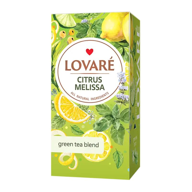 Lovaré Zelený čaj Citrus Melissa, 36 g