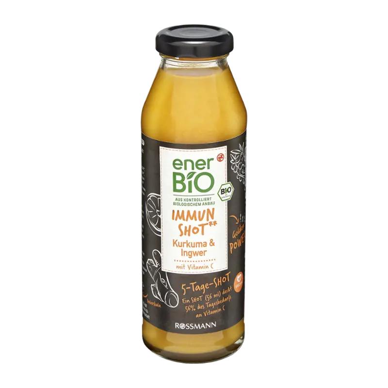 enerBiO BIO shot s kurkumou a zázvorem, 280 ml