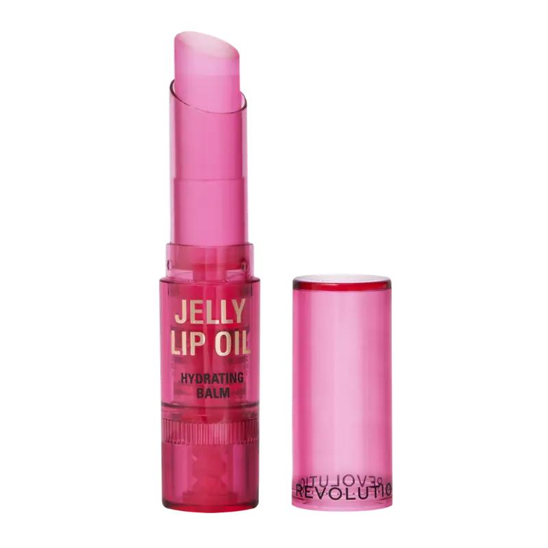 Makeup Revolution Balzám na rty Jelly Lip Oil Balm Stick Watermelon Crush Red, 2.4 g