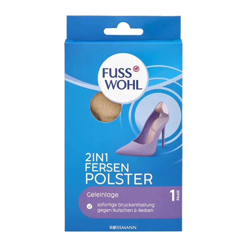 Fusswohl Gelová vložka do bot na paty 2v1, 1 ks
